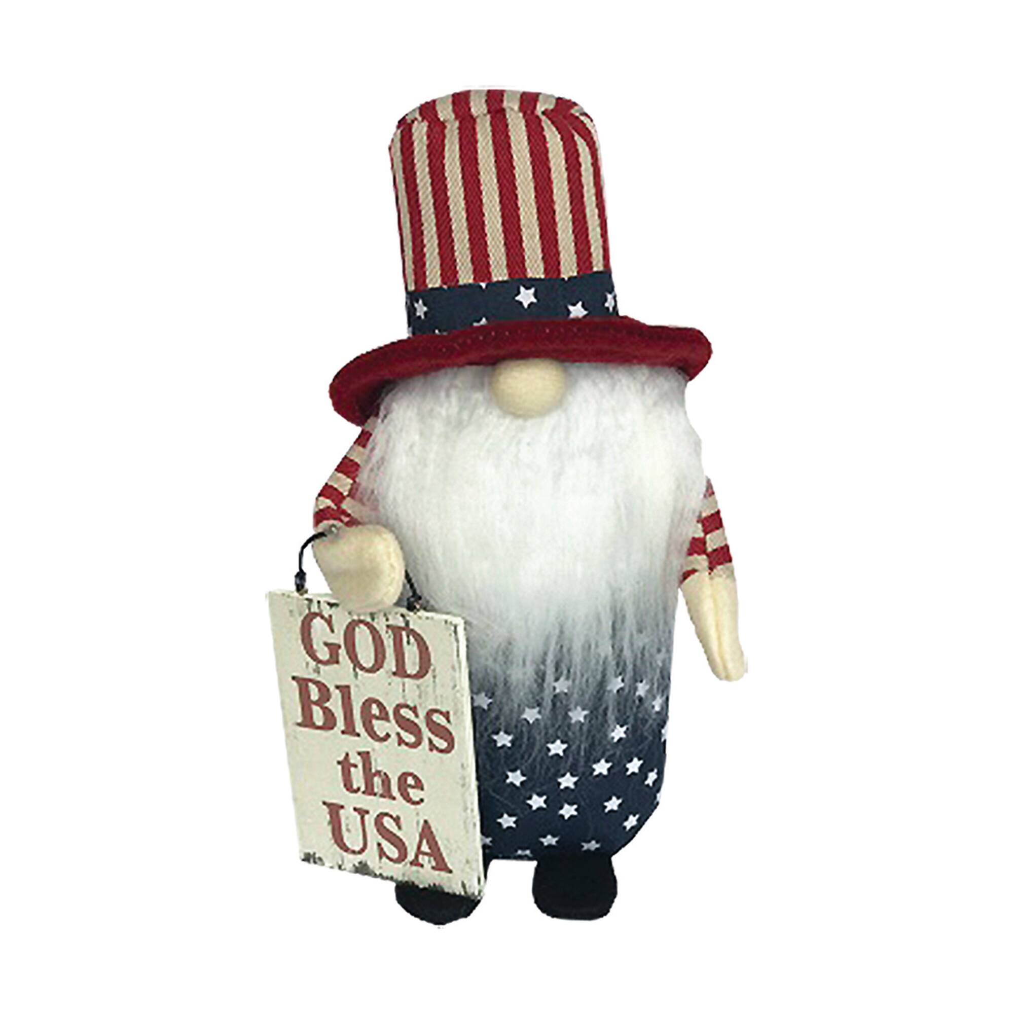 Santa's Workshop 14" Americana Gnome Plush